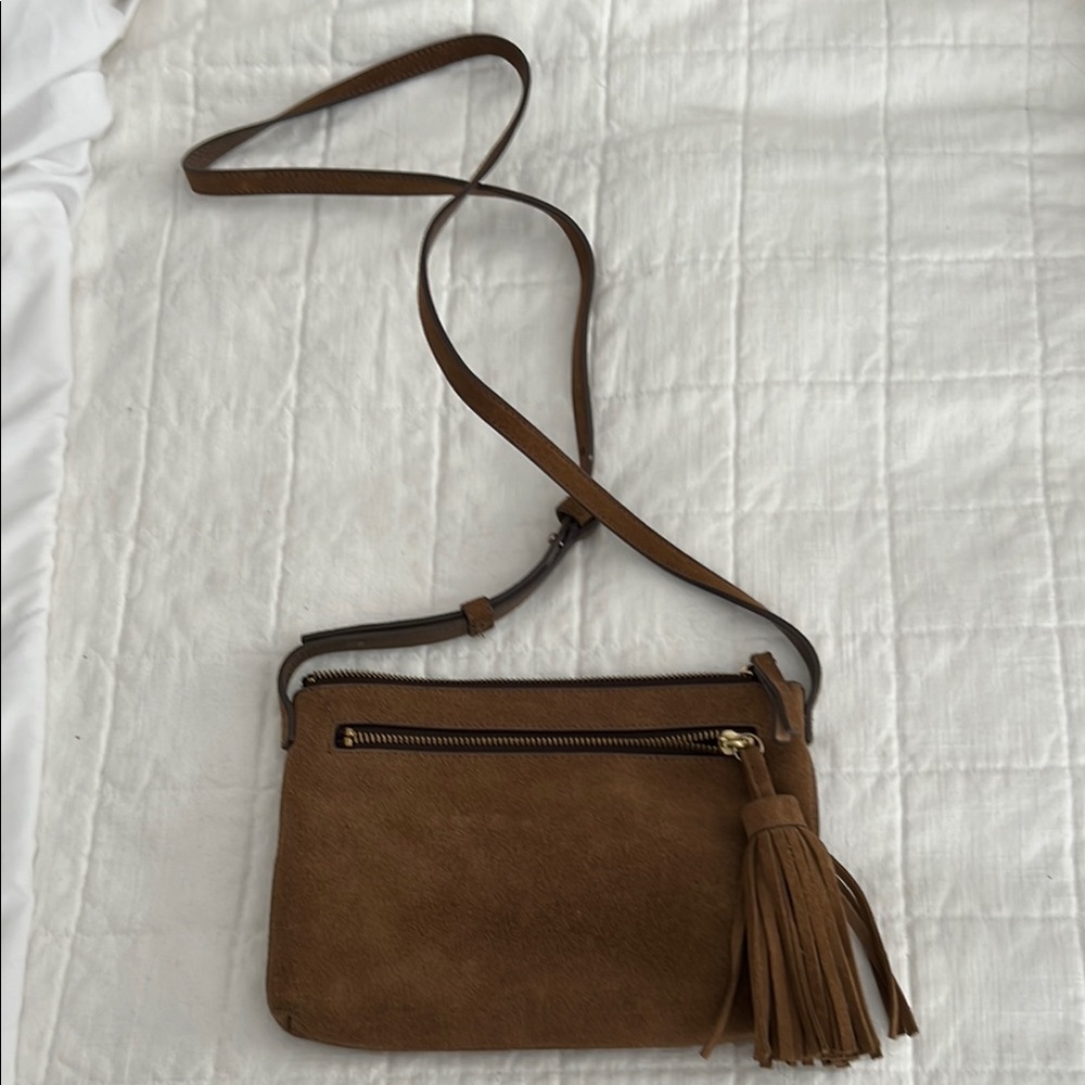 GAP Brown Crossbody Bag with Tassel Detail